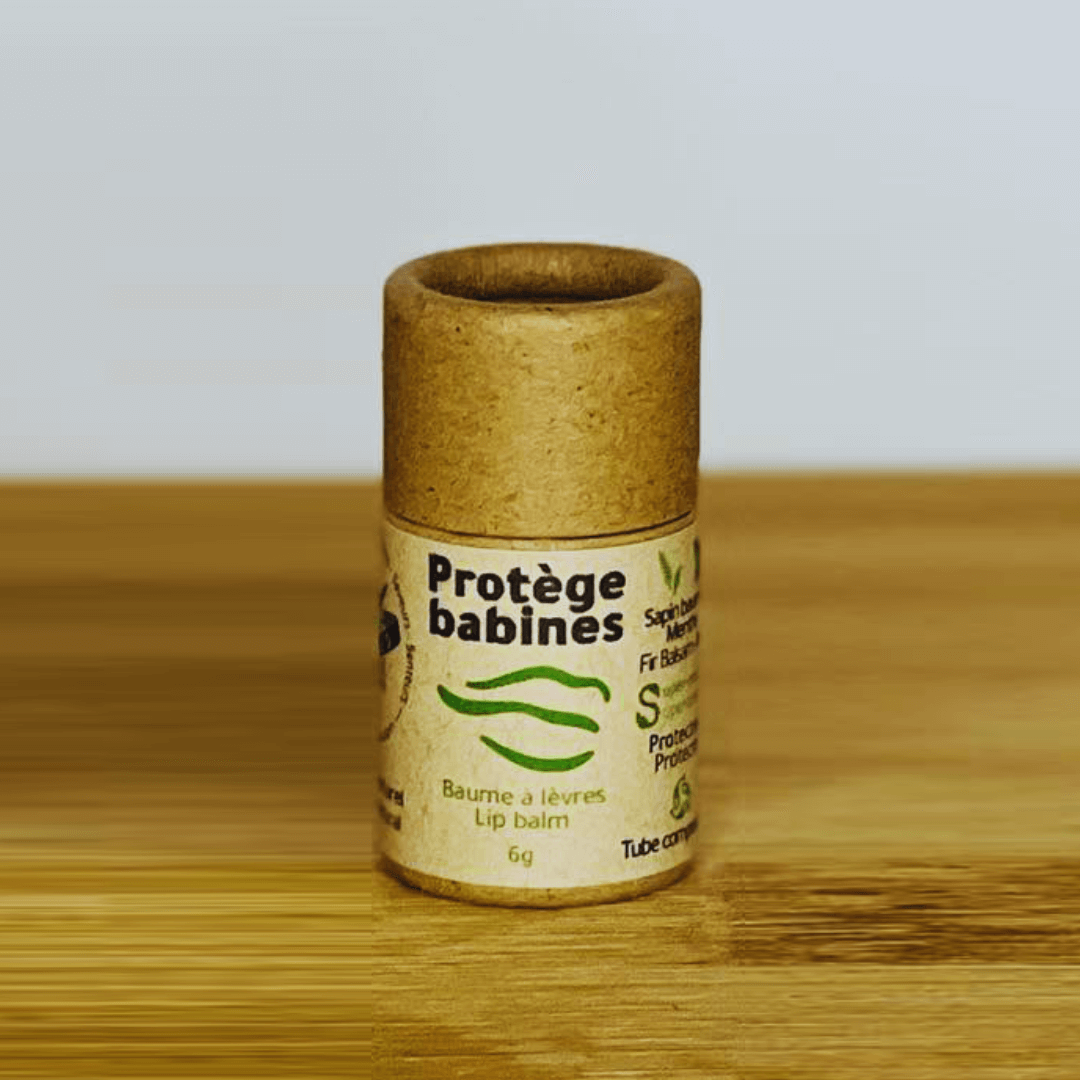 Protège-babines - Baume à lèvres menthe, sapin baumier