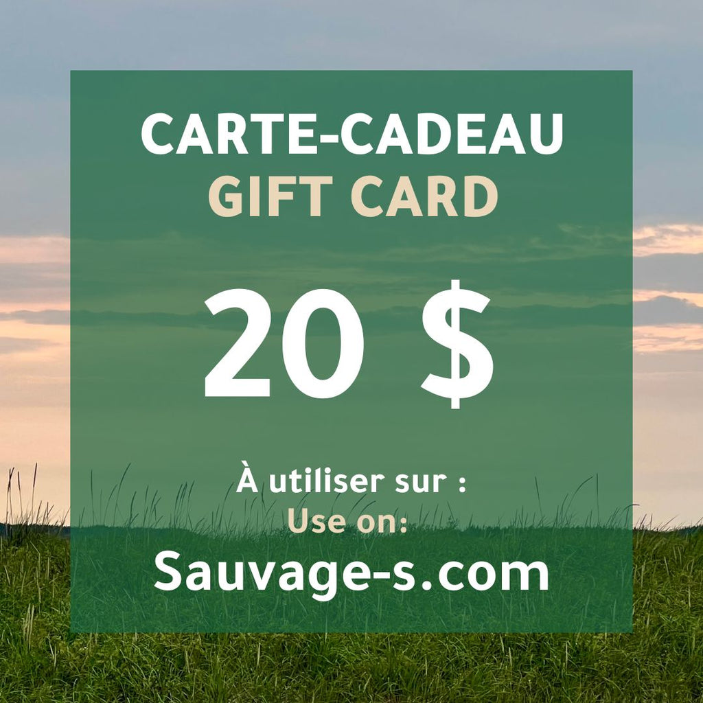 Carte - cadeau - Sauvage - s