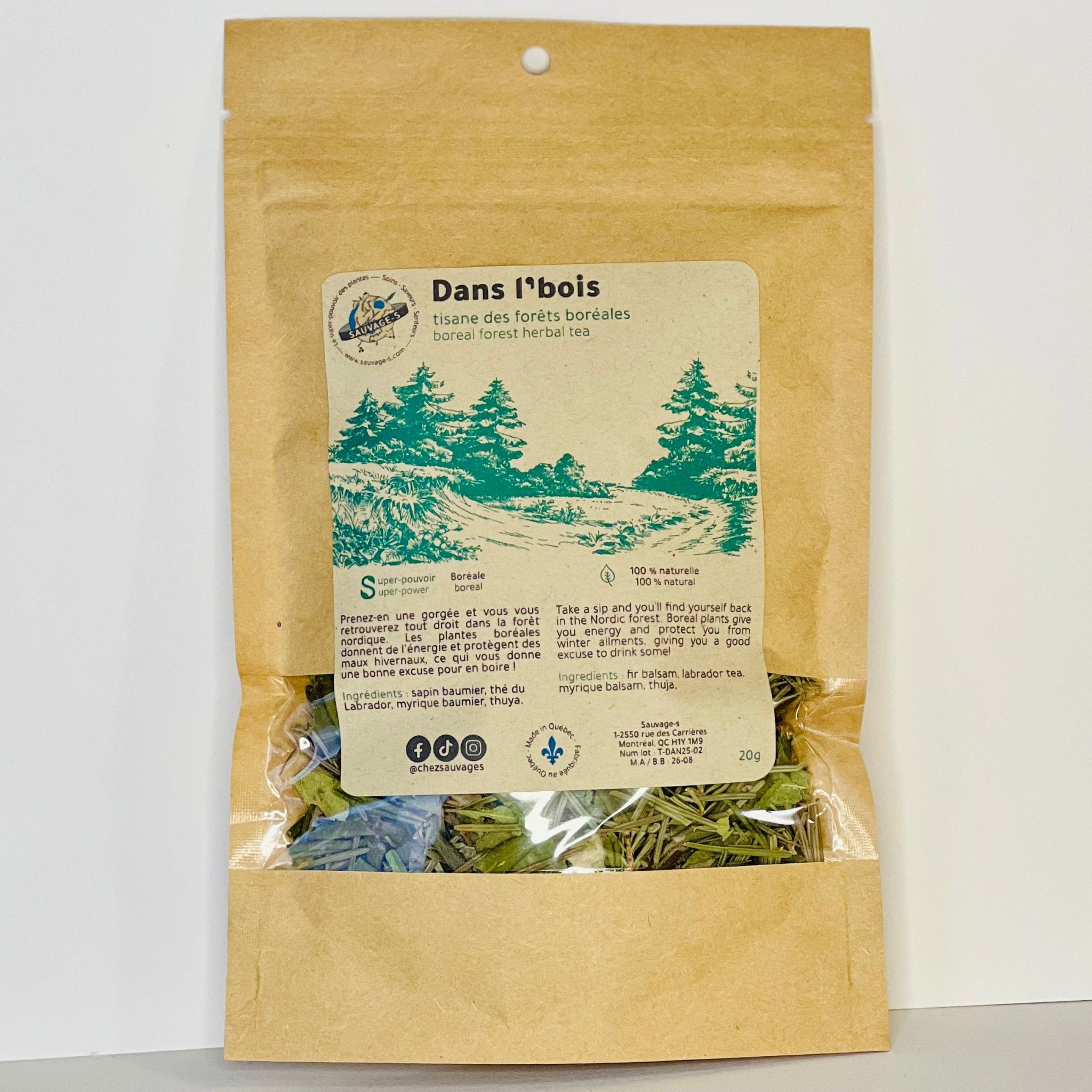 Dans l'bois - Tisane des forêts boréales - Sauvage - s
