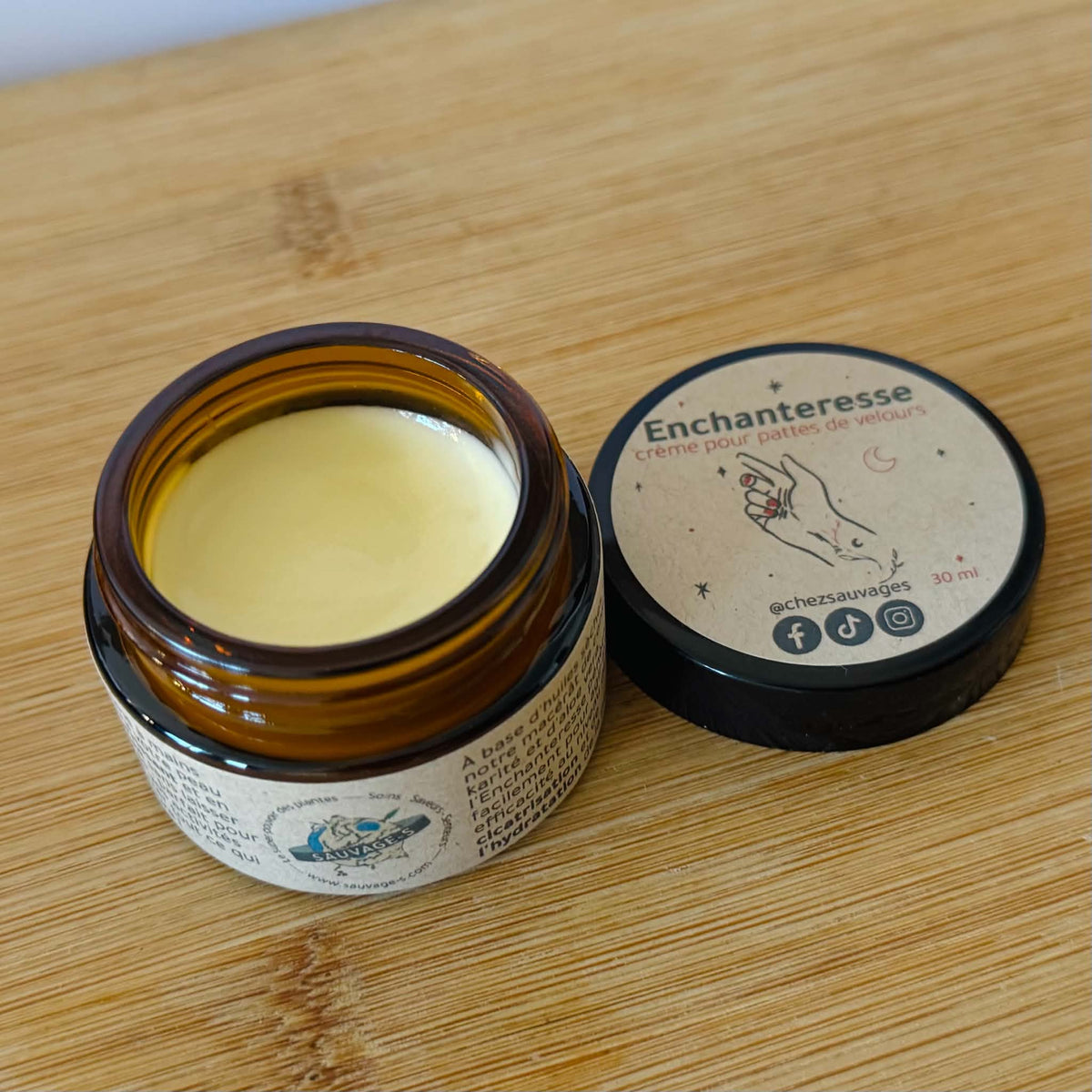 Enchanteresse 30ml – Crème mains végane sans fini gras (Solde) - Sauvage-s
