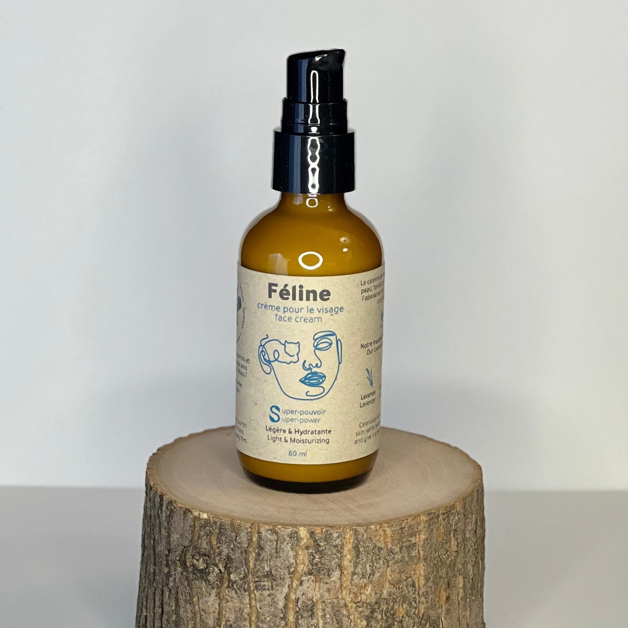 Féline - Crème végane pour le visage - Lavande - Sauvage - s
