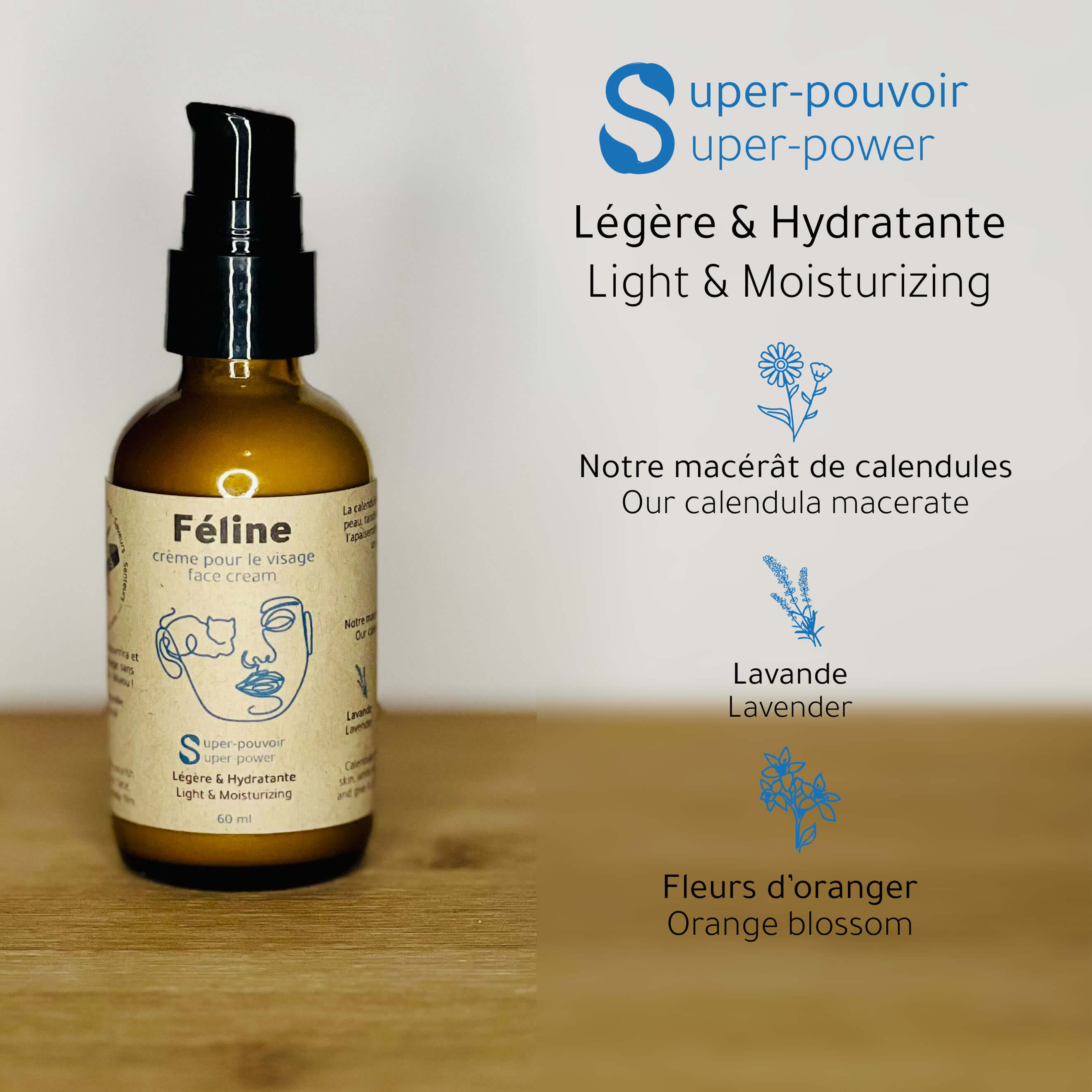 Féline - Crème pour le visage - Lavande
