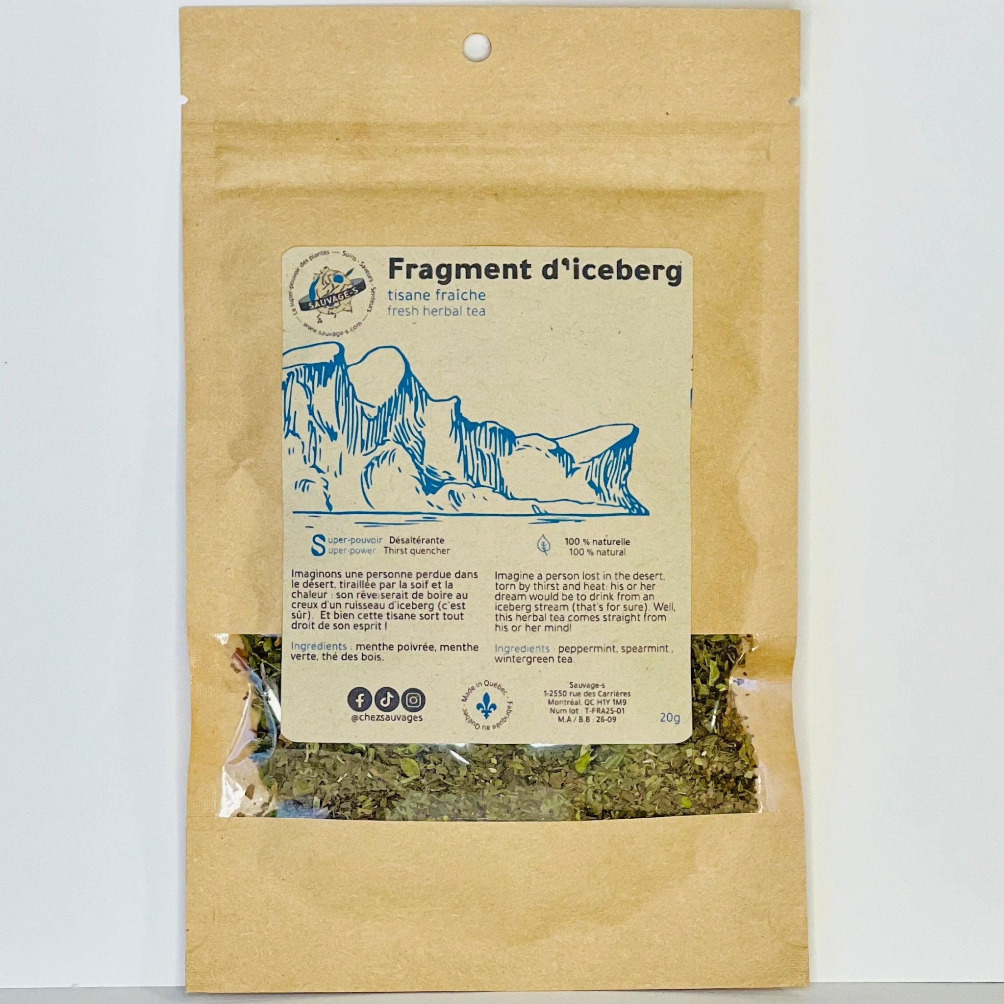 Fragment d'iceberg - Tisane fraîche