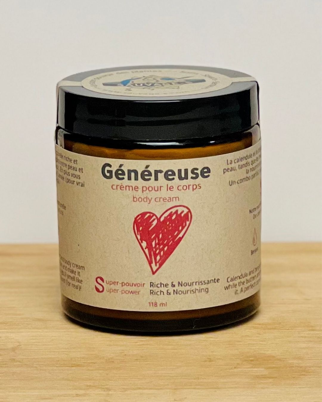 Généreuse - Crème végane bienveillante pour le corps