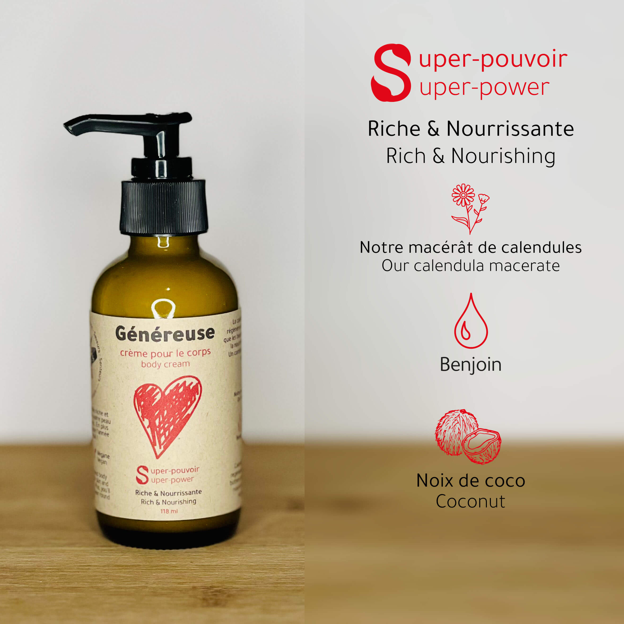Généreuse - Crème bienveillante pour le corps
