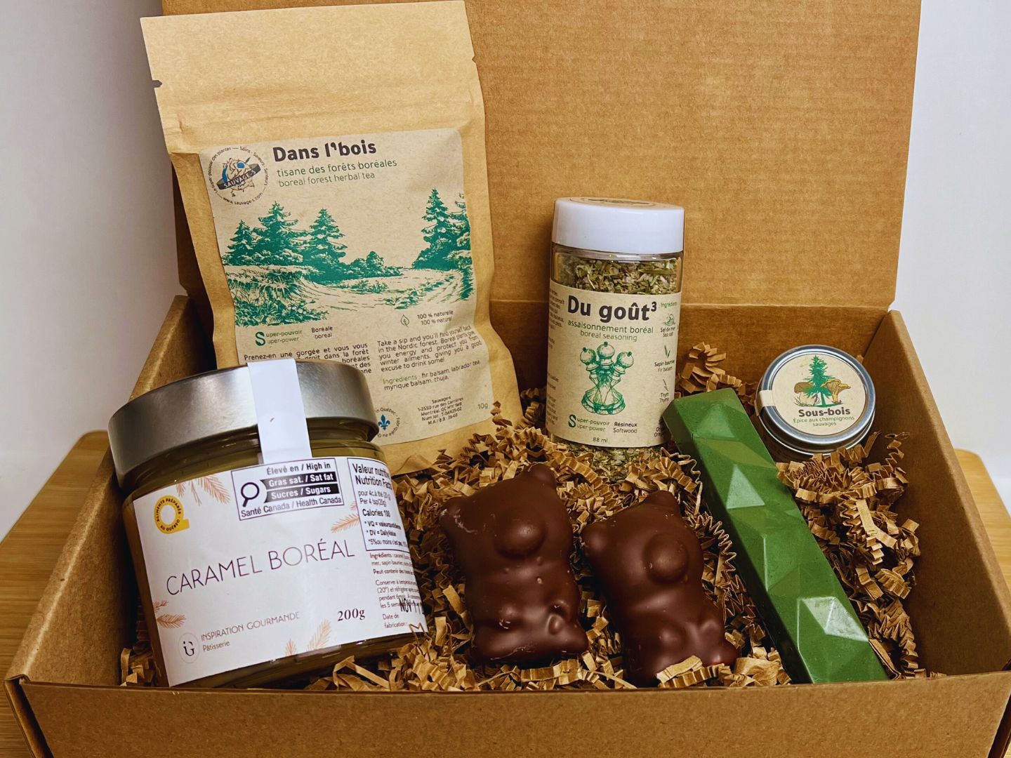 Pause boréale - Coffret gourmand pour finir l'année... délicieusement - 6 délices nordiques à déguster - Sauvage - s