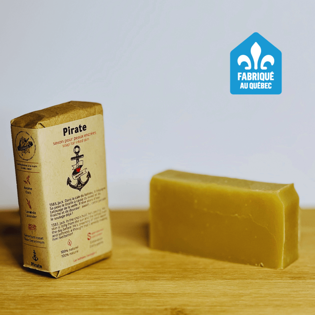 Pirate - Savon extra - doux pour peaux encrées - Sauvage - s